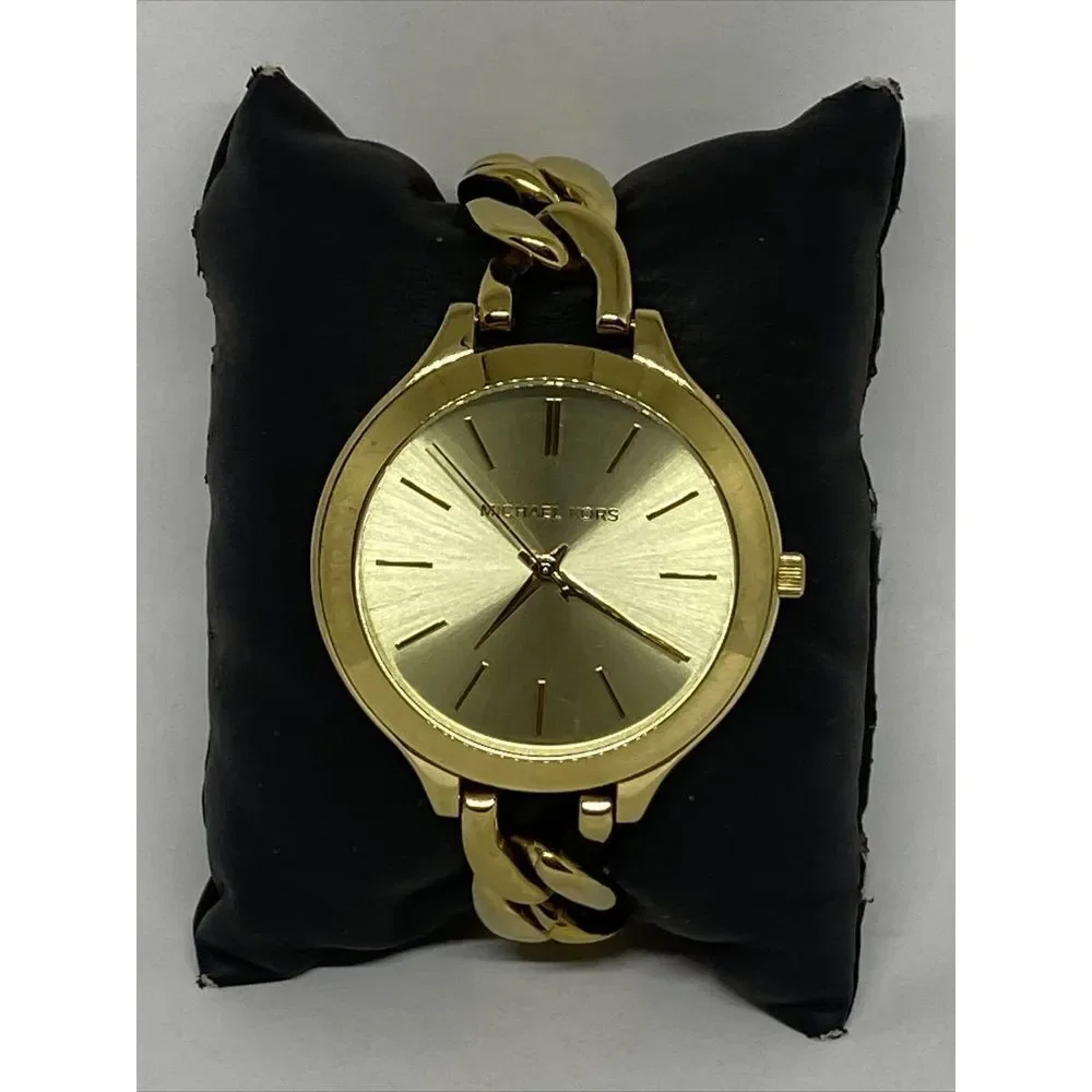 Michael Kors Slim Runway MK3222 Women's Stainless Steel Analog Dial Watch EY186